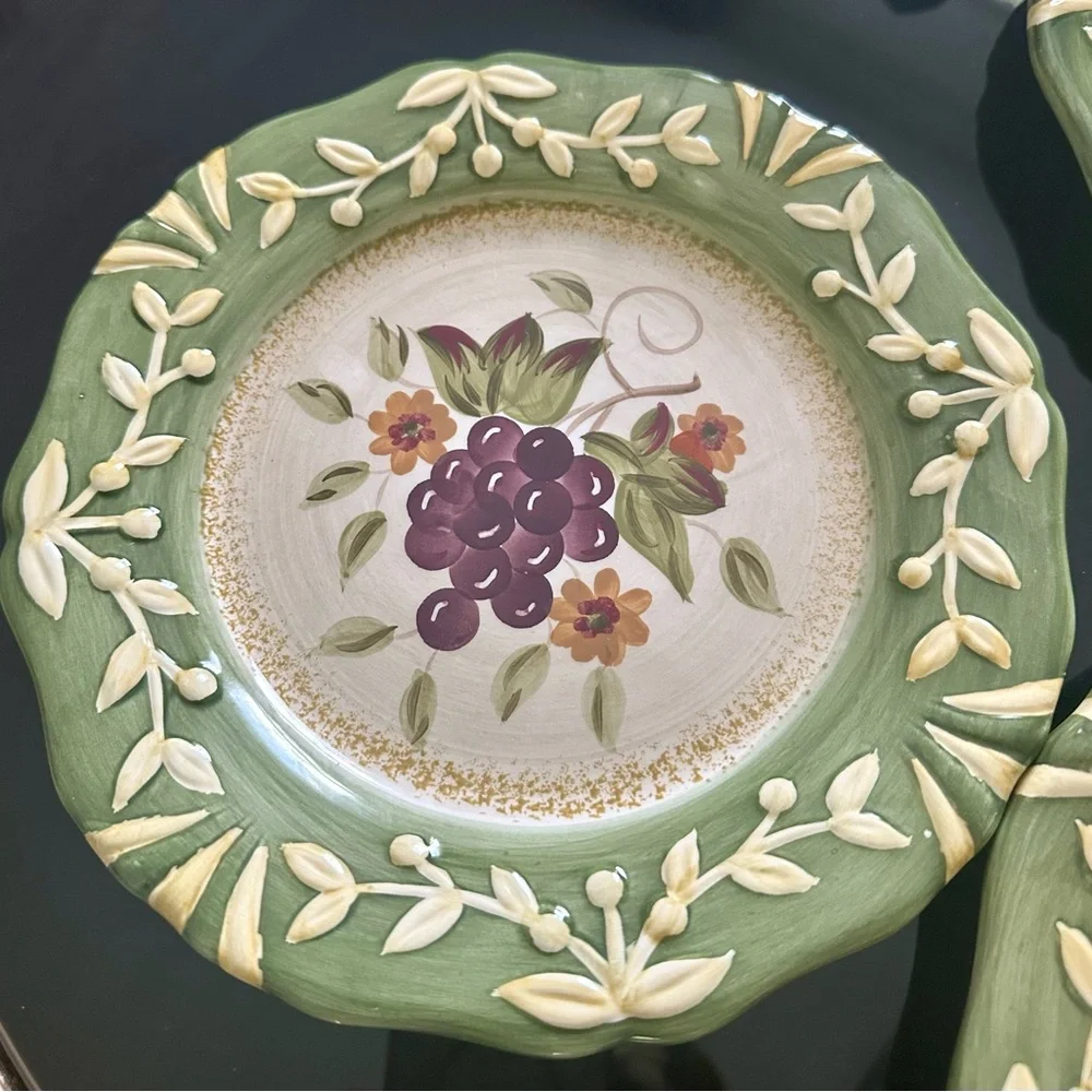 Salad/Dessert Plate La Toscana Set of 4 by Pamela Gladding 8.5” Wide